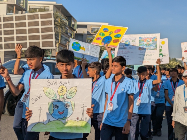 સેવ એનર્જી, સેવ અર્થ” વિષય પર શાળા વિદ્યાર્થીઓની જાગૃતિ રેલી સેવ એનર્જી, સેવ અર્થ” વિષય પર શાળા વિદ્યાર્થીઓની જાગૃતિ રેલી