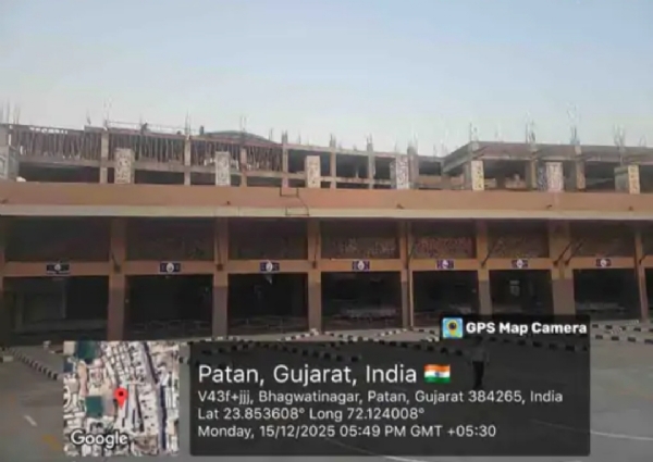 પાટણ નવા બસ સ્ટેન્ડને બાંધકામ પૂર્ણ થયા પહેલા જ બિલ્ડીંગ યુઝ (BU) પરમિશન આપી દેવામાં આવી: કોંગ્રેસ પ્રમુખ દિપક પટેલે ગંભીર આક્ષેપ