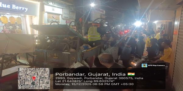 પોરબંદર મનપા દ્વારા બે દિવસમાં 25 લારીઓ જપ્ત કરી