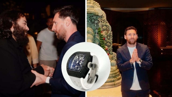 અનંત અંબાણી અને લિયોનેલ મેસ્સી