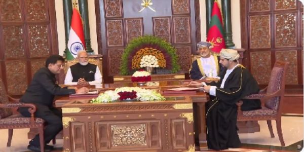 ભારત અને ઓમાન વચ્ચે વ્યાપક આર્થિક ભાગીદારી કરાર પર હસ્તાક્ષર