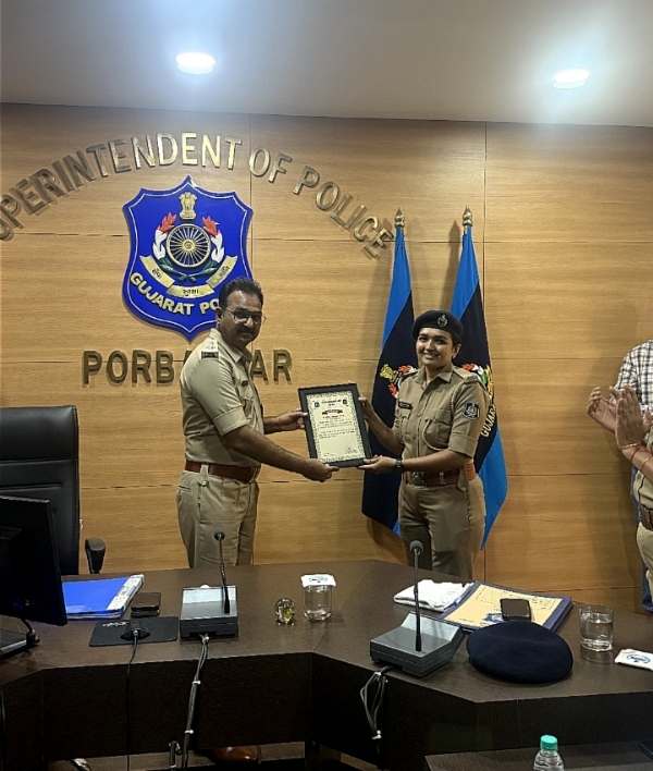 પોરબંદર પોલીસ દ્વારા ક્રાઈમ કોન્ફરન્સ યોજઇ.