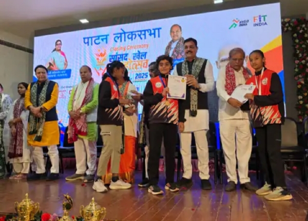 પાટણમાં ‘સાંસદ ખેલ મહોત્સવ’નું ભવ્ય સમાપન, ખેલાડીઓનું સન્માન