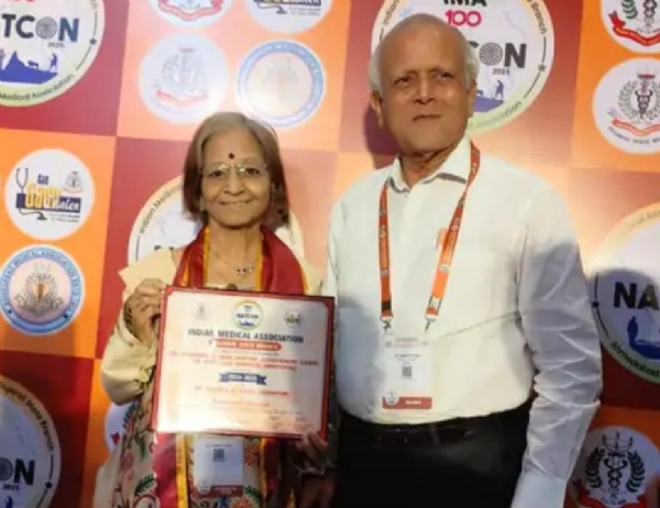 સિદ્ધપુરના ડૉ. શ્વેતાબેન અજાણીને નેશનલ લાઇફ ટાઇમ એચિવમેન્ટ એવોર્ડ