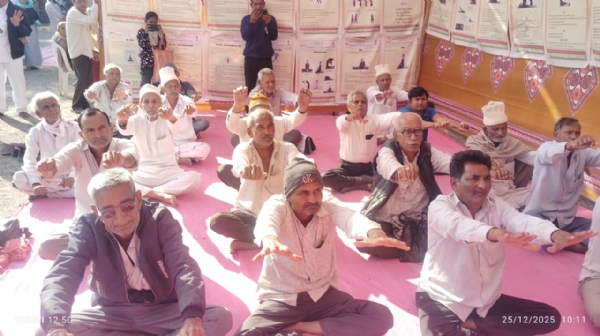 કુતિયાણા ખાતે સુશાસન દિવસની ઉજવણીના ભાગરૂપે આયુષ મેળો યોજાયો.