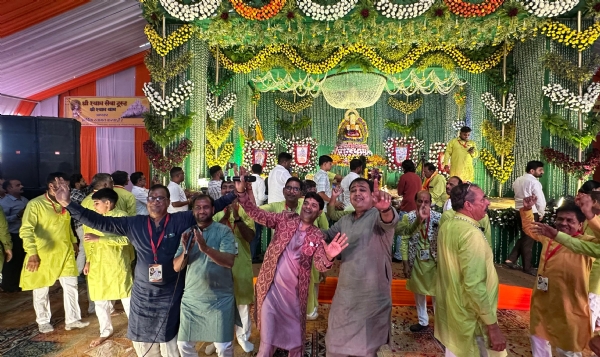 અંકલેશ્વર ખાતે નિર્માણાધિન શ્રી શ્યામ મંદિર ભૂમિ પર શ્રી શ્યામ અખંડ જ્યોત પાઠનું આયોજન થયું