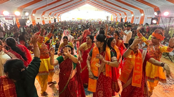 અંકલેશ્વર ખાતે નિર્માણાધિન શ્રી શ્યામ મંદિર ભૂમિ પર શ્રી શ્યામ અખંડ જ્યોત પાઠનું આયોજન થયું