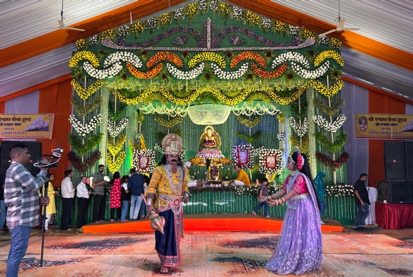 અંકલેશ્વર ખાતે નિર્માણાધિન શ્રી શ્યામ મંદિર ભૂમિ પર શ્રી શ્યામ અખંડ જ્યોત પાઠનું આયોજન થયું