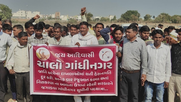 CONGRSS NO PALANPUR THI GANDHINAGAR PADYATRA