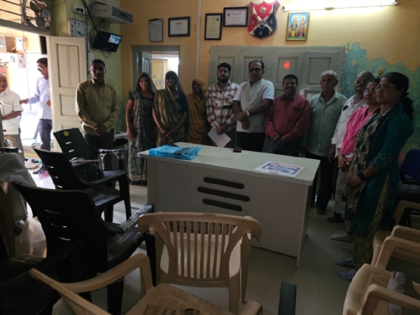 મહેસાણા જિલ્લાના ઊંઝાના સુણક ગામમાં B.L.O. શિક્ષકોનું ગ્રામ પંચાયત દ્વારા સન્માન