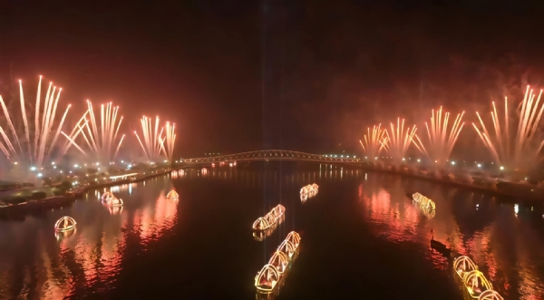 સાબરમતી રિવરફ્રન્ટ ખાતે બીએપીએસ સ્વામિનારાયણ સંસ્થા દ્વારા આયોજિત પ્રમુખવરણી અમૃત મહોત્સવ