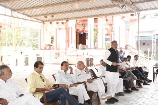 કેબિનેટ મંત્રી અર્જુન મોઢવાડિયાના હસ્તે બે વિકાસ પ્રકલ્પોનું ખાતમુહૂર્ત.