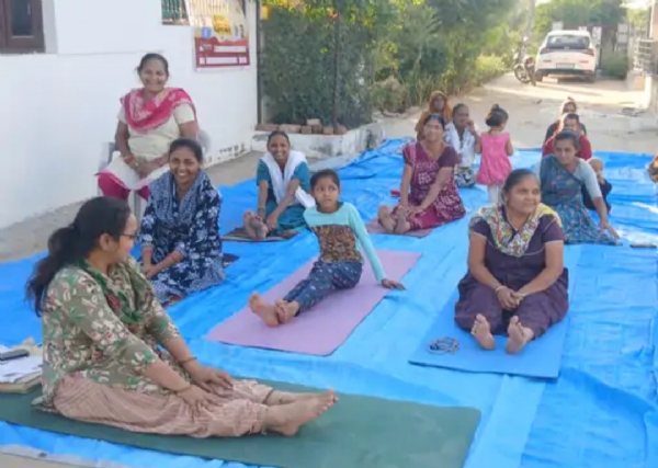 અન્નપૂર્ણા સોસાયટીમાં નિઃશુલ્ક યોગ તાલીમથી મહિલાઓને લાભ