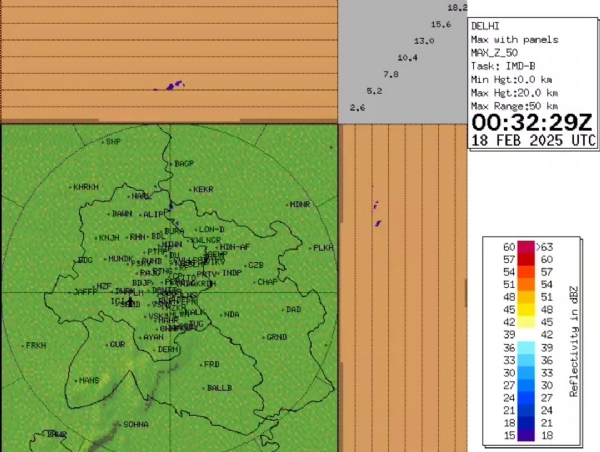 Change in weather, light rain likely in the capital for the next two days