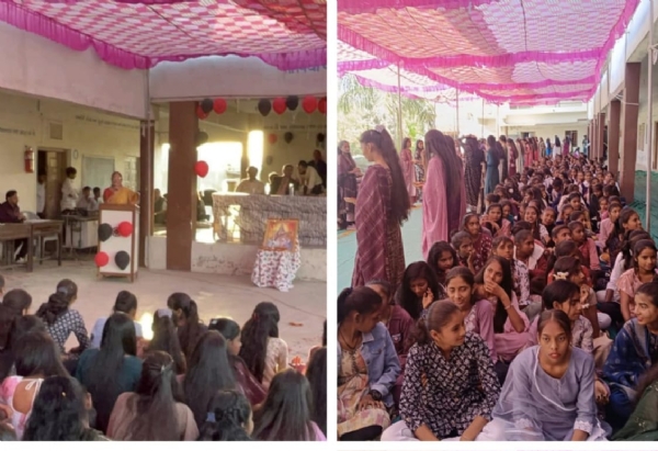 *A felicitation program was held for the students of Std. 10 and 12 at Anior High School, Aravalli: Malpur*