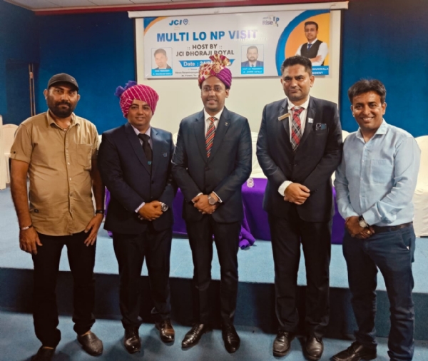 JCI ઇન્ડિયાના રાષ્ટ્રીય પ્રમુખ ગુજરાતની મુલાકાતે.
