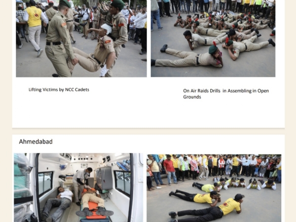 અમદાવાદ ખાતે મોકડ્રિલ અમદાવાદ ખાતે મોકડ્રિલ