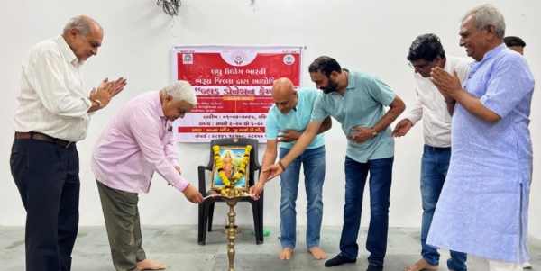 લઘુ ઉદ્યોગ ભારતી ભરૂચ-અંકલેશ્વર દ્વારા રક્તદાન શિબિર યોજાઈ