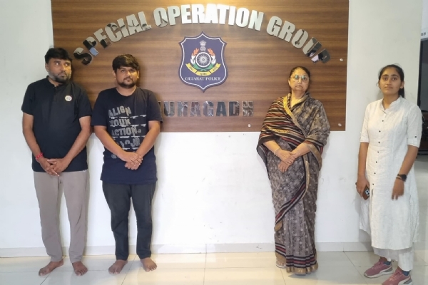 જૂનાગઢમાં નોંધાયેલા સાયબર ફ્રોડના ગુન્હામાં હિરલબા જાડેજાની અટકાયત.