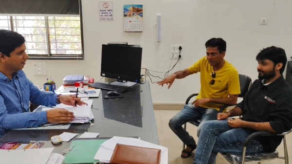 રાજીવનગર માંથી પાણીના નિકાલ માટે મનપા ને રજુઆત