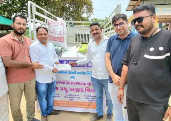 લાયન્સ-લીઓ ક્લબ દ્વારા હરિઓમ ગૌશાળામાં સેવાકીય પ્રવૃત્તિ