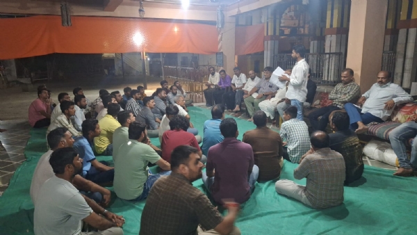 અષાઢી બીજ ની જગન્નાથ જી ની શોભાયાત્રા ના આયોજન બાબતે એક મિટિંગ