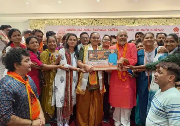 કે.સી. પટેલના સન્માન કાર્યક્રમમાં 15000 કિલો અનાજ ભેટ, પાટણ પોલીસ પર આક્ષેપ