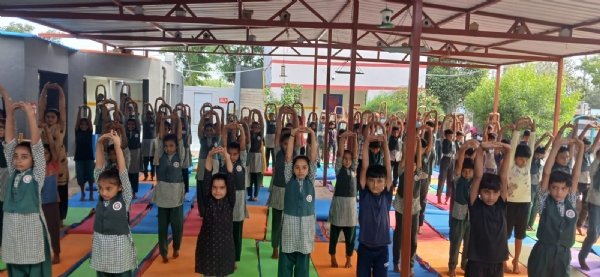 કુછડી પ્રાથમિક શાળા ખાતે યોગ પ્રોટોકોલ શિબિર યોજાઈ.