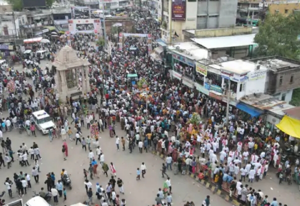 પાટણમાં ભગવાન જગન્નાથજીની 143મી રથયાત્રામા ડ્રોન નજારો