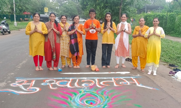પારસમણિ ફાઉન્ડેશન દ્વારા શ્રી રામની ભવ્ય રંગોળી