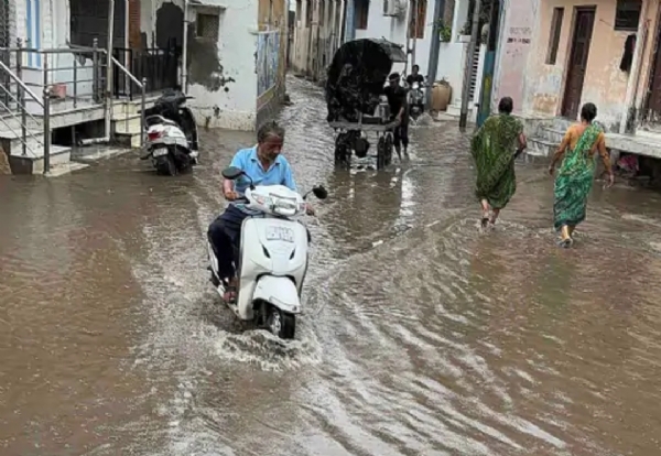 પાટણમાં સતત વરસાદથી જનજીવન પ્રભાવિત
