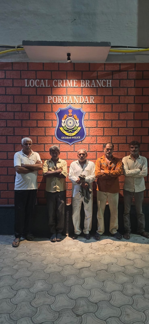 ગોરસર ગામે જુગાર રમી રહેલ 5 શખ્સો ઝડપાયા.