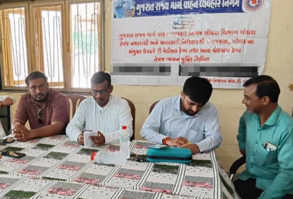 ગોધરા એસ.ટી. વિભાગીય કચેરીના વિભાગીય યાંત્રાલાય ખાતે મેડિકલ કેમ્પ યોજાયો-૧