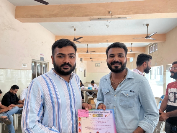 એ.બી.વી.પી ના સ્થાપના દિન નિમિત્તે રક્તદાન કેમ્પ યોજાયો.