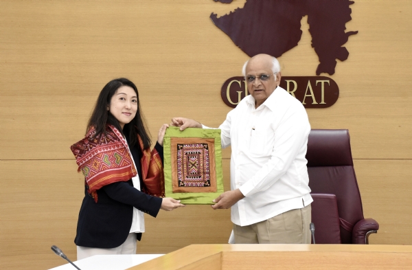 ગાંધીનગરમાં શુભેચ્છા મુલાકાત