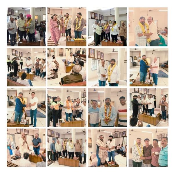 ખારવા સમાજના નવનિયુક્ત વણોટનું અભિવાદન કરાયું.