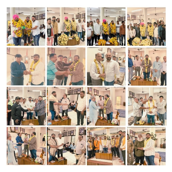 ખારવા સમાજના નવનિયુક્ત વણોટનું અભિવાદન કરાયું.
