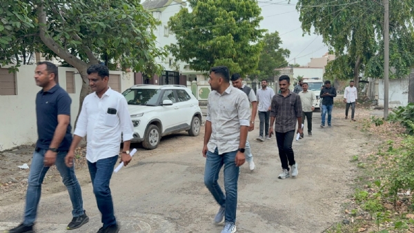 પોરબંદર પોલીસ દ્વારા અસામાજિક તત્વોની મિલકતની ચકાસણી.