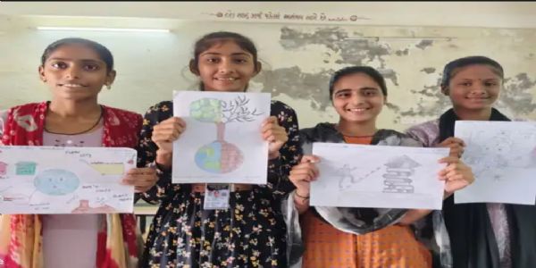 સરકારી વિનયન કોલેજ સાંતલપુરમાં, ચિત્ર અને રંગકલા સ્પર્ધા ઉજવાઈ