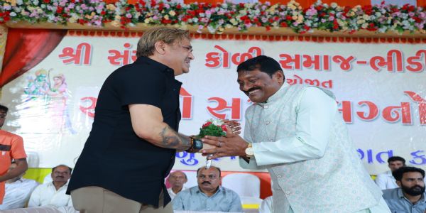 ભીડીયા ખાતે સંયુક્ત કોળી સમાજ ભીડીયા પ્લોટ દ્વારા 26 માં સમૂહ લગ્ન ઉત્સવનું આયોજન
