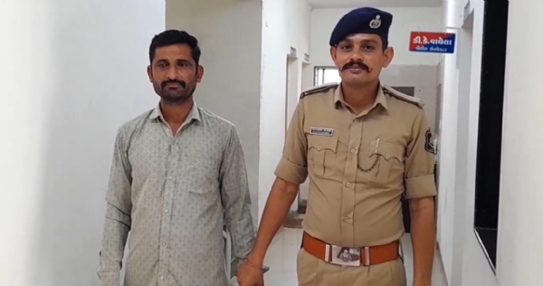 ફરાર થયેલ આરોપી ને ઝડપી લેવામાં આવ્યો