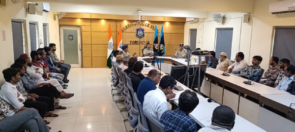 મોહરામ તહેવાર પૂર્વે શાંતિ સમિતિની બેઠક યોજાઇ.