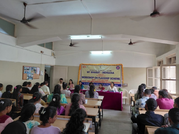 મેરા યુવા ભારત – મહેસાણા દ્વારા યુવાનોએ સરકારી યોજનાઓની જાણકારી માટે વર્કશોપ