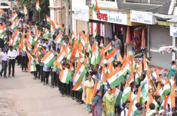 સિદ્ધપુરમાં ભવ્ય તિરંગા યાત્રા, દેશભક્તિના રંગે રંગાયું શહેર
