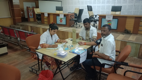 મહેસાણા જીલ્લા પંચાયતના પદાધિકારીઓ માટે મેડિકલ ચેકઅપ કેમ્પ યોજાયો