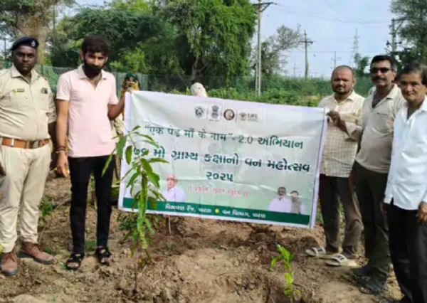 સંખારી ગામે 30,000 વૃક્ષારોપણ સાથે 76મો વન મહોત્સવ ઉજવાયો