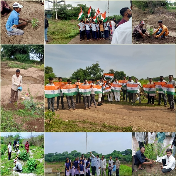 અમૃત સરોવર પર ધ્વજવંદન કાર્યક્રમની ઉજવણી