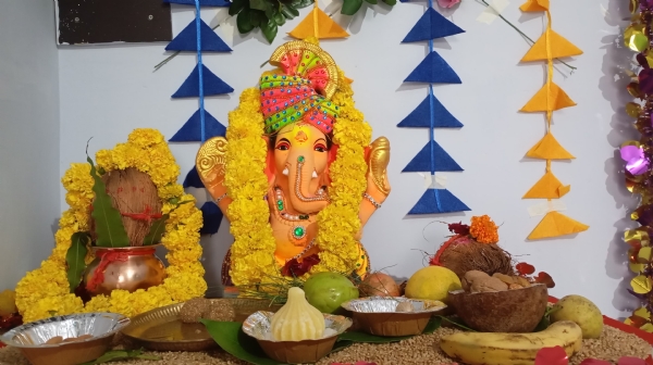 સિદ્ધપુરની સોસાયટીઓ, શેરી, મહોલ્લા, પોળોમાં ગણપતિની મૂર્તિનું વિધિવત્ સ્થાપન