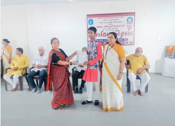 મહેસાણા વિભાગમાં વિદ્યાભારતી સંસ્કૃતિ મહોત્સવનું ભવ્ય આયોજન – 185 વિદ્યાર્થીઓએ વિવિધ સ્પર્ધાઓમાં દર્શાવ્યું પ્રતિભા