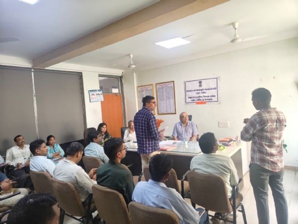 Taluka Welcome Program was organized under the chairmanship of Collector Lalit Narayan Singh Sandhu
